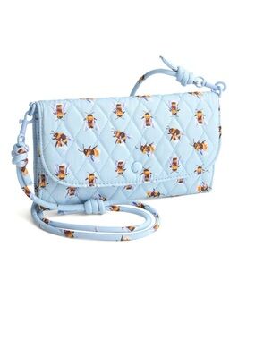 Vera Bradley Wildwood Wallet Crossbody Bag Bee Print New with Tags